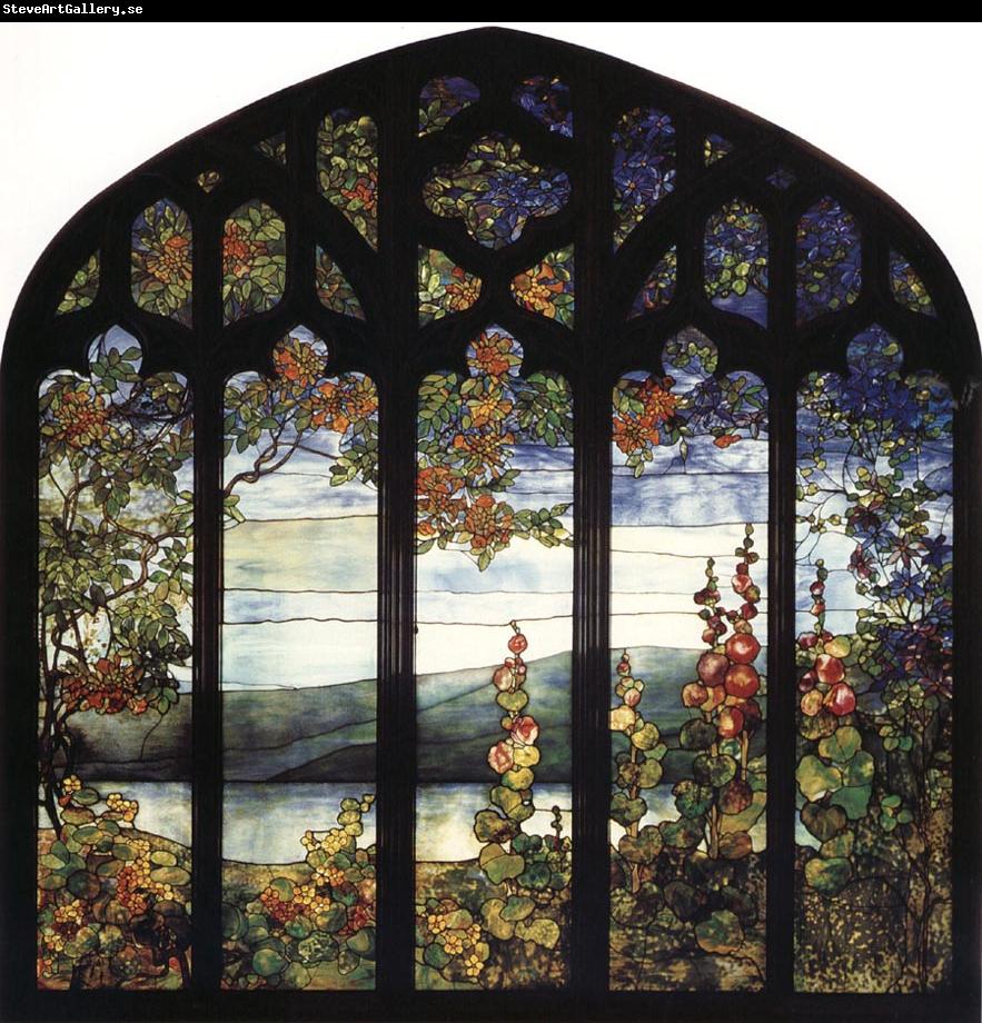 Louis Comfort Tiffany Leaded Glass Window